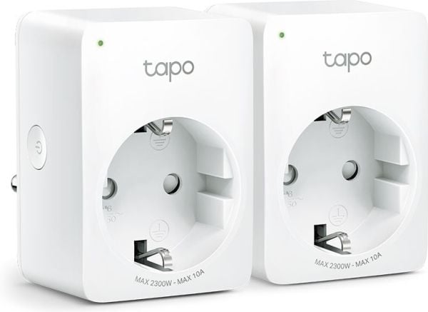 Tapo P100 - Smartplugg - trådløs - 802.11b/g/n, Bluetooth 4.2 - 2.4 Ghz (en pakke 2)