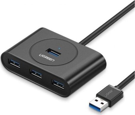 Ugreen 20290, USB 3.2 Gen 1 (3.1 Gen 1) Type-A, USB 3.2 Gen 1 (3.1 Gen 1) Type-A, 5000 Mbit/s, Sort, 1 kpl, 1 kpl
