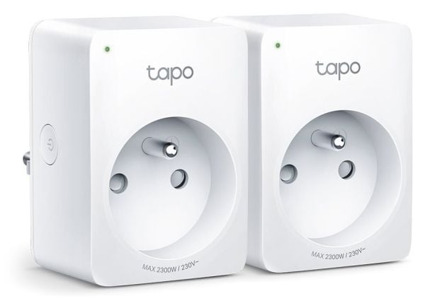 Tapo P100 - Smartplugg - trådløs - 802.11b/g/n, Bluetooth 4.2 - 2.4 Ghz (en pakke 2)