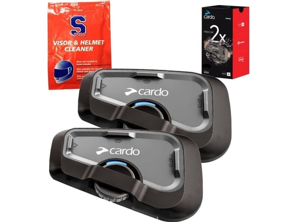 Cardo FRC2X103, 2 kanaler, 800 m, -20 - 55 °C, Sort, CE IC / FCC BT SIG TELEC UKCA, 13 timer