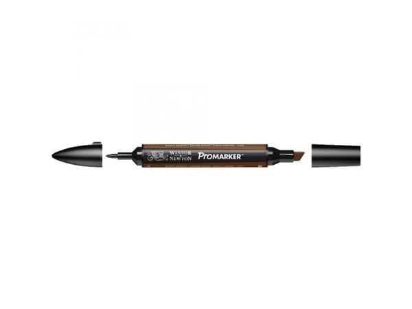 Winsor & Newton 0203074, Brun, Flerfarget, Burnt Sienna, Fin/medium, Meisel-/kulespiss, Rund