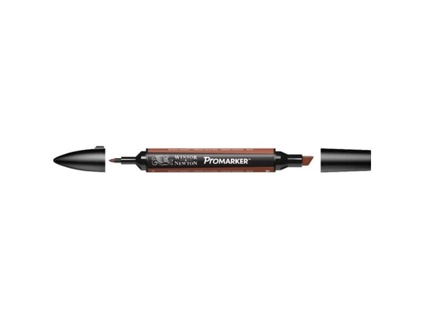 Winsor & Newton 0203076, Brun, Flerfarget, Burnt Umber, Fin/medium, Meisel-/kulespiss, Rund