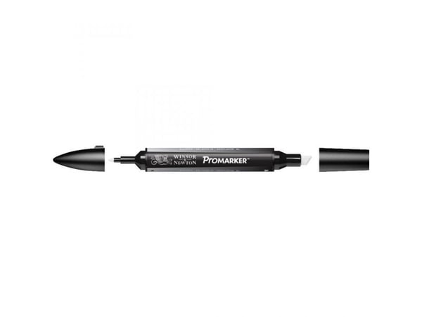 Winsor & Newton 0203339, 1 stykker, Meisel tupp, Sort, Rund, Alkoholbasert blekk