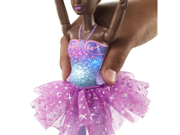Barbie Mattel ballettdanser med magiske lys brunette HLC26