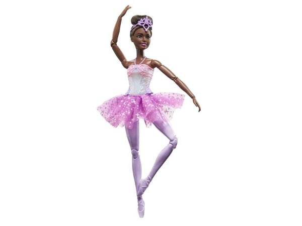 Barbie Mattel ballettdanser med magiske lys brunette HLC26