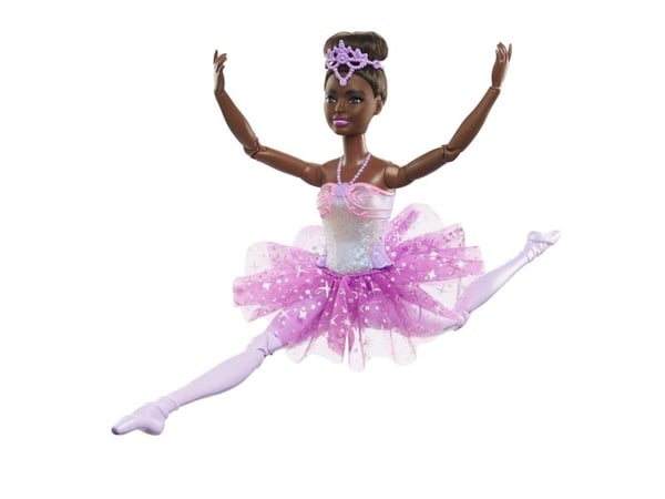 Barbie Mattel ballettdanser med magiske lys brunette HLC26
