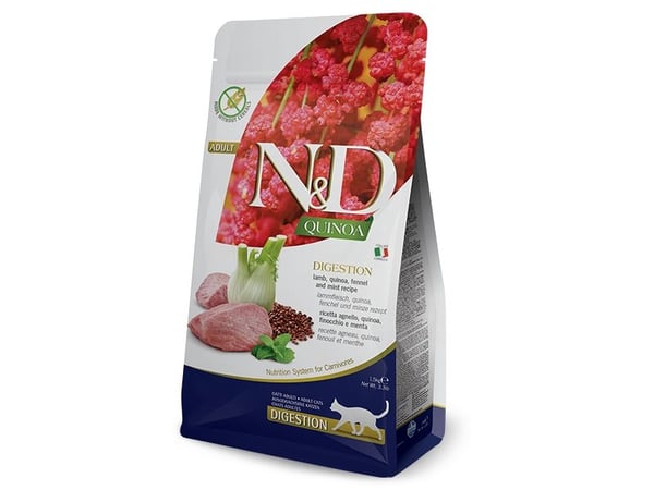 Farmina Pet Food N&D Quinoa, Voksen, Lam, 1,5 kg, Kornfritt, Fri for smakstilsetninger, Antioksidanter medfølger