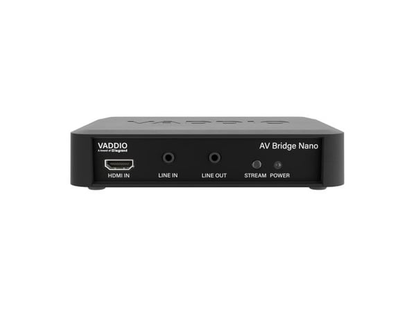 Vaddio AV Bridge Nano - Audio/Video Encoder - Black - Video/audio encoder