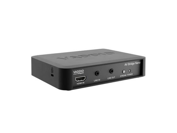 Vaddio AV Bridge Nano - Audio/Video Encoder - Black - Video/audio encoder
