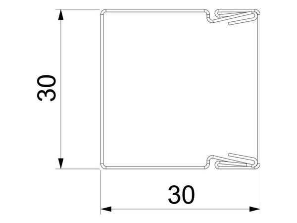 Obo Bettermann 6246985, Suora kaapelihylly, 2 m, Galvanoitu teräs, Sinkki