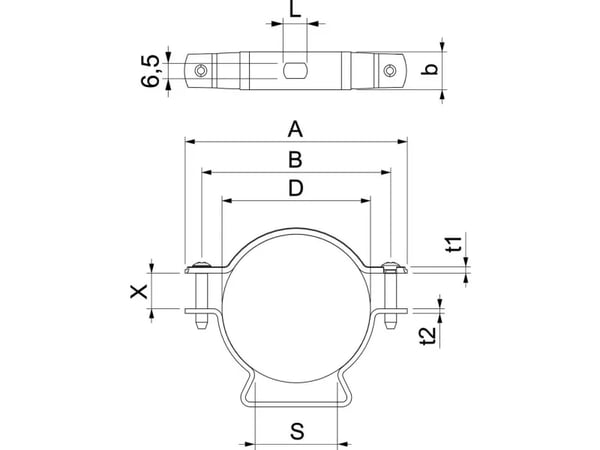 Obo Bettermann =, Aluminium, Aluminium, 8 mm, 1,5 mm