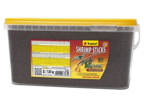 Tropical Shrimp Sticks, Tørr rekemat, Granulat, Ferskvannsreke, 100 ml, 55 g