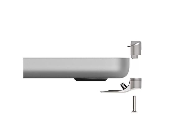 Compulocks Ledge Lock Adapter for MacBook Air 13" M2-M4 Silver - Sikkerhetssporlåsadapter - for Apple MacBook Air M2
