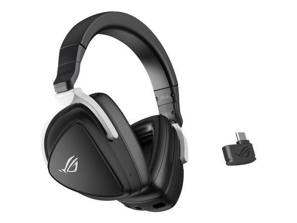 ASUS ROG Delta S Wireless - Hodesett - full størrelse - Bluetooth / 2,4 GHz radiofrekvens - trådløs - svart