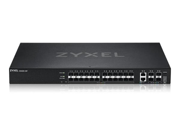 Zyxel XGS2220 Series XGS2220-30F - Switch - L3-åtkomst, NebulaFLEX Cloud - Administrerad - 24 x 100/1000 Base-X + 6 x 10 Gigabit (överordnad länk) ...