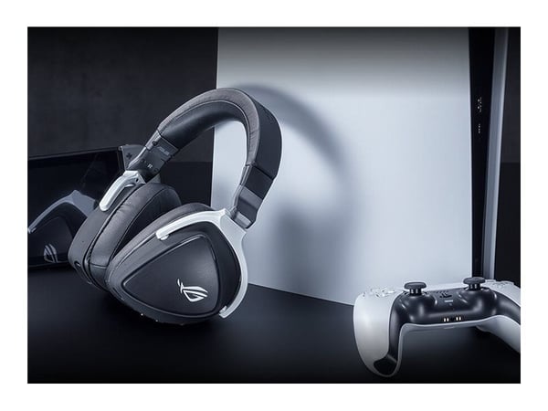 ASUS ROG Delta S Wireless - Hodesett - full størrelse - Bluetooth / 2,4 GHz radiofrekvens - trådløs - svart
