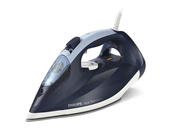 Philips Azur 7000 Series DST7030 - Dampstrykejern med automatisk slukking - såleplate: SteamGlide Plus - 2800 W - mørk blå