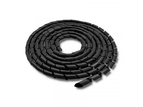 Qoltec - Kabelordner - svart - 10 m