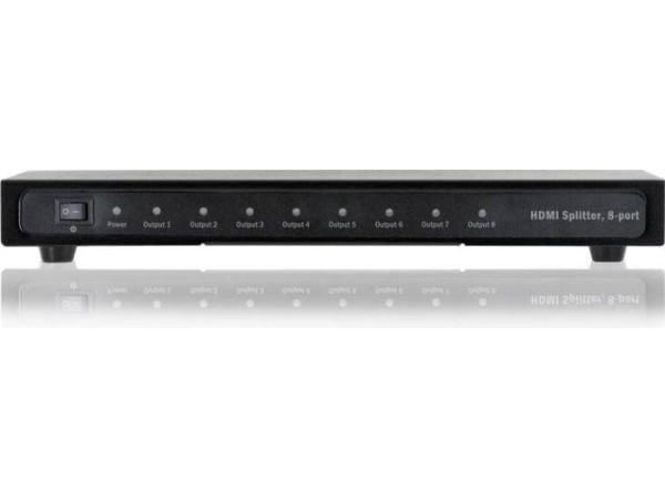 DIGITUS Professional DS-43302 - Video/lyd-splitter - 8 x HDMI - stasjonær