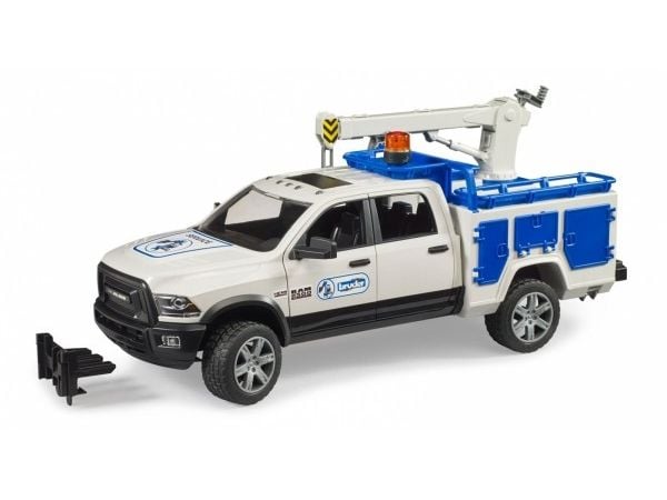 RAM 2500 servicebil med kran og dreieblink, modellkjøretøy