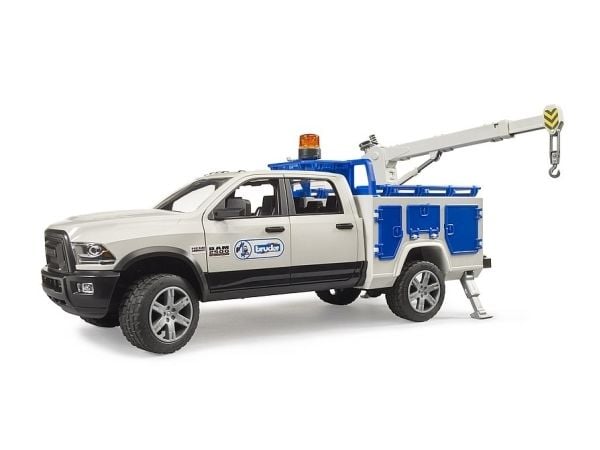 RAM 2500 servicebil med kran og dreieblink, modellkjøretøy