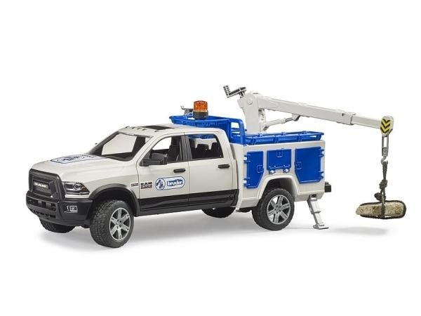 RAM 2500 servicebil med kran og dreieblink, modellkjøretøy