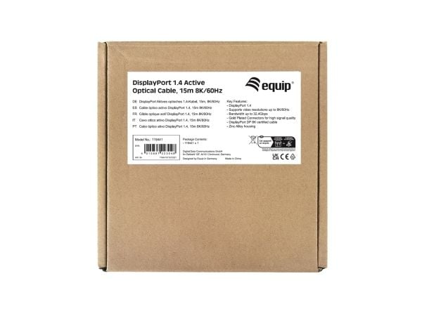 Utstyr DisplayPort 1.4 St/St 15m 8K/60Hz komp.HDCP schwarz (119441)