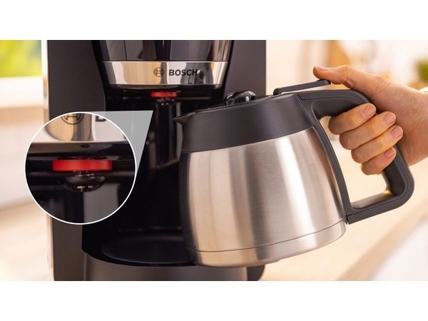 Bosch TKA5M253, Kaffebrygger (drypp), 1,1 l, Malt kaffe, 1000 W, Sort