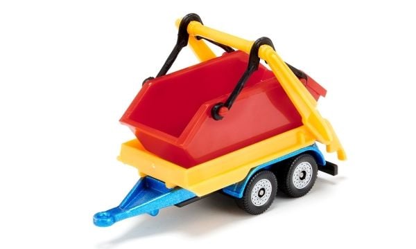 Siku Truck W Skip And Trailer