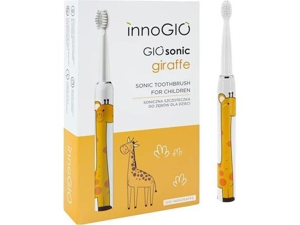 InnoGio GIOSONIC GIRAFFE elektrisk tannbørste Yellow