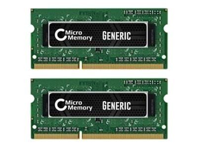 CoreParts - DDR3 - sett - 8 GB: 2 x 4 GB - SO DIMM 204-pin - 1600 MHz / PC3-12800 - 1.5 V - ikke-bufret - ikke-ECC