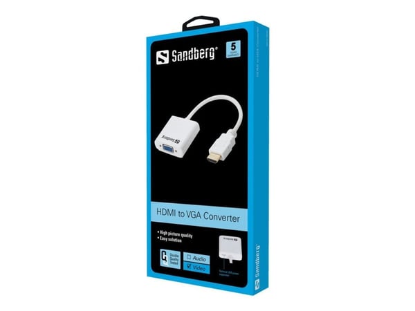 Sandberg Adapter HDMI han til VGA hun