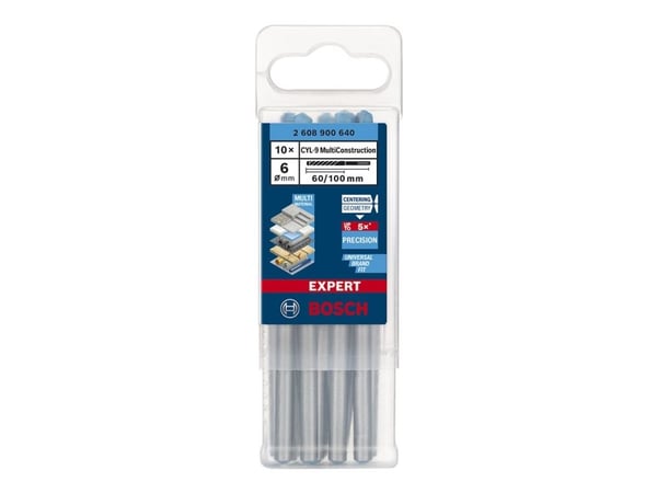 Bosch BOR CYL MULTICONSTRUCTION 6X100MM 10 STK