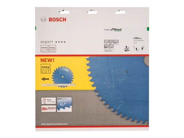 Bosch Expert for Wood - Sagblad - for bløtt tre, løvtre - 305 mm - 72 tenner