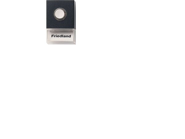 FRIEDLAND BY HONEYWELL Rengaspainatus Pushlite musta valon nimikentällä, L:60xS:40xK:19mmvaatii muuntajan
