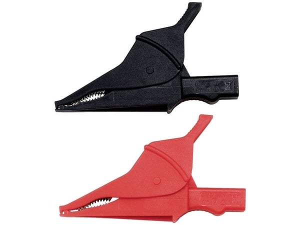 Chauvin Arnoux Krokodilklämma Set Röd, Svart Spännvidd max.: 42,86 mm 1 Set