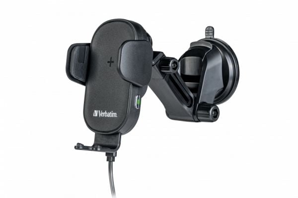 Verbatim FWC-01 - Trådløs ladeholder for bil - Qi - 15 watt - 3 A