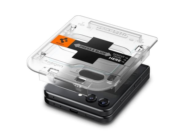 Spigen GLAS.TR "EZ FIT" 2-PACK GALAXY Z FLIP 5 kirkas karkaistu lasi