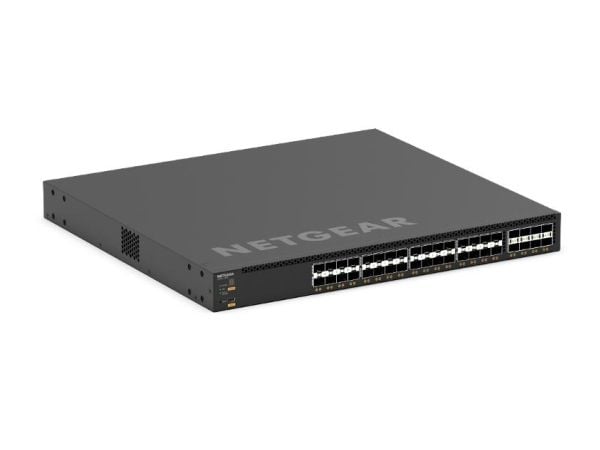NETGEAR M4350 Series M4350-32F8V - Switch - L3 - Styrt - 32 x 10 Gigabit SFP+ + 8 x 25 Gigabit SFP28 - front til bakside-luftflyt - rackmonterbar
