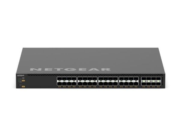 NETGEAR M4350 Series M4350-32F8V - Switch - L3 - Styrt - 32 x 10 Gigabit SFP+ + 8 x 25 Gigabit SFP28 - front til bakside-luftflyt - rackmonterbar