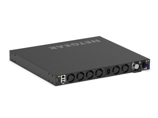 NETGEAR M4350 Series M4350-32F8V - Switch - L3 - Styrt - 32 x 10 Gigabit SFP+ + 8 x 25 Gigabit SFP28 - front til bakside-luftflyt - rackmonterbar