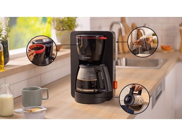 Bosch MyMoment TKA3M133 - Kaffemaskin - 10 kopper - svart