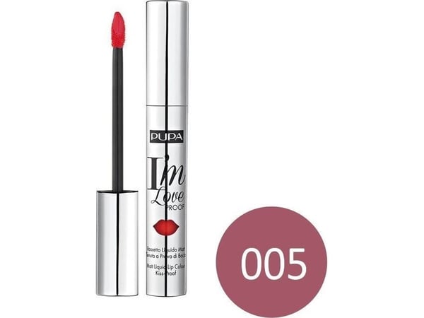 Pupa, I'm Loveproof, Paraben-Free, Matt, Liquid Lipstick, 05, Glam Mauve, 2,7 ml