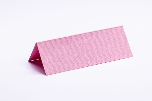 Bordkort 10x7 cm rosa strukturert 10 stk.