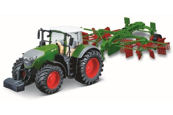 Revell traktor med redskap «whirl rake» Fendt 1050 Vario 10 cm grønn