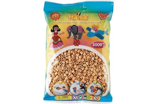 Hama Beads 201-27, Beige, Tubpärla, 3000 styck
