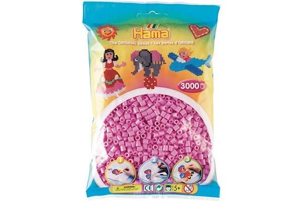 Revell Hama midi perler 3000 stk pastellrosa