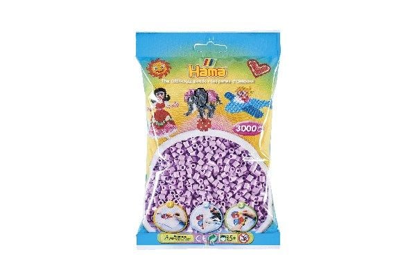 Hama midi helmiä 3000kpl pastelli violetti