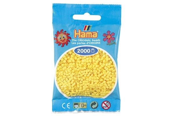 Hama mini perler 2000 stk gul