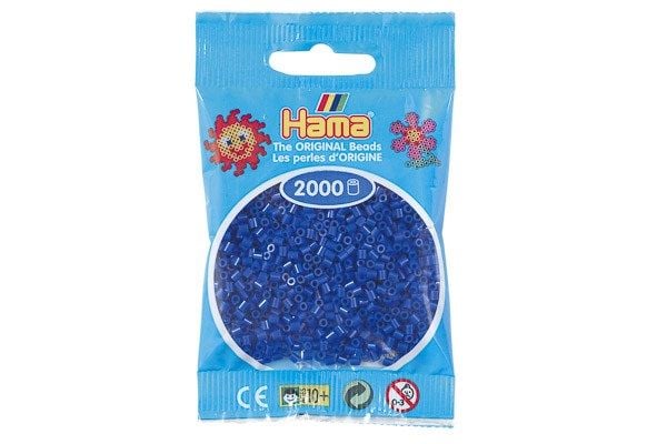 Hama mini pärlor blå